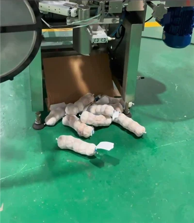 Máquina de envasado de plástico para bolsas de malla de allo totalmente automática